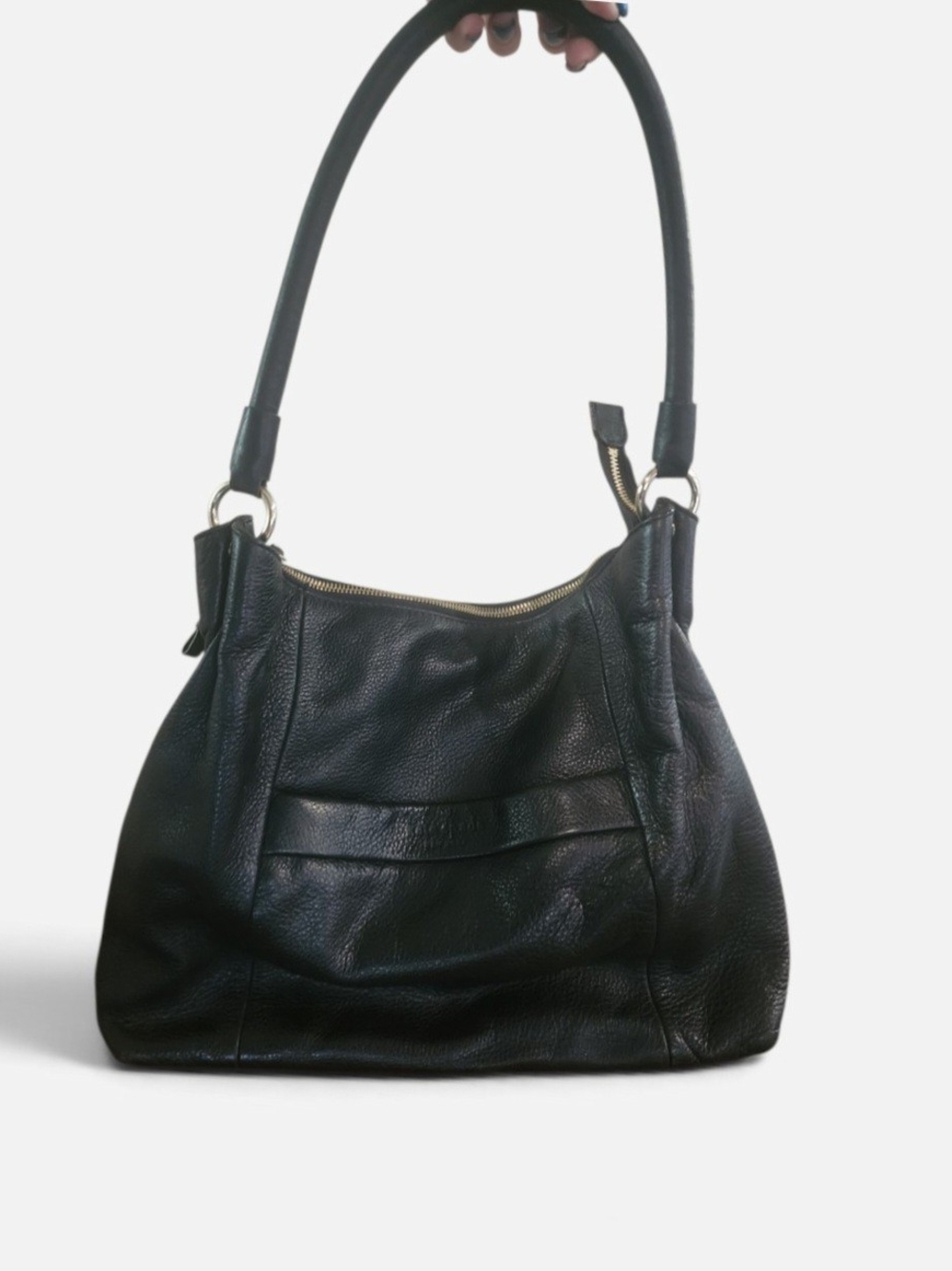 Kate Spade Black Pebbled Leather Hobo Shoulder Bag Purse - Perfect Condition